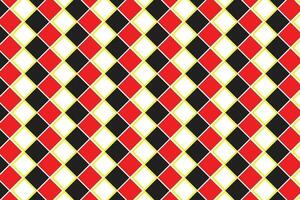 gemakkelijk modern abstract naadloos zwart rood kleur plein patroon vector