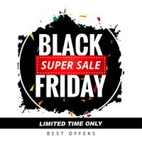 Mooie abstracte zwarte vrijdag verkoop poster ontwerp vector