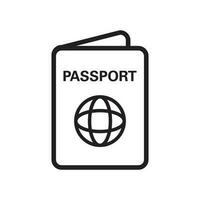paspoort icoon vector ontwerp illustratie