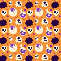 halloween patroon achtergrond vector