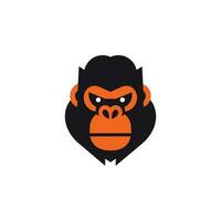 gorilla mascotte vector logo illustratie