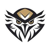 valk, adelaar, havik vogel logo illustratie vector ontwerp