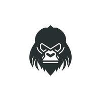 gorilla mascotte vector logo illustratie