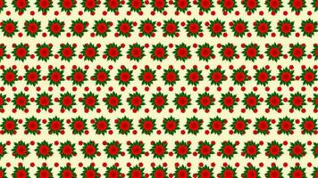rood klaprozen patroon ontwerp illustratie met groen blad vector