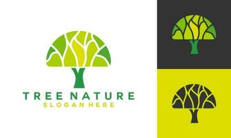 abctract boom natuur logo vector. boom icoon logo illustratie. vector