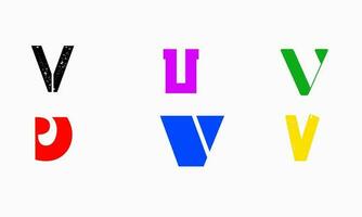 kleurrijk karakter van alfabet brief doopvont logo. d e f alfabet logo. alfabet brieven creatief fonts monogram logo. doopvont logo. alfabet. tekst effect. 3d alfabet logo. klein hand- brief doopvont ontwerp. vector