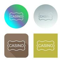 casino teken vector icoon