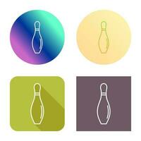 bowling pin vector icon