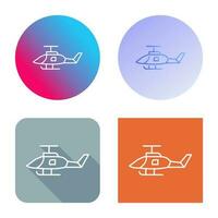 leger helikopter vector icoon