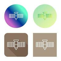 satelliet vector pictogram