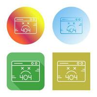 404-fout vectorpictogram vector