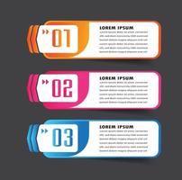 moderne tekstvak sjabloon banner infographics vector