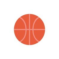 basketbal ballon vlakke stijl vector