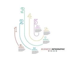 ontwerpelementen van zakelijke infographics moderne infochart-marketinggrafiek en grafieken staafdiagrammen vector