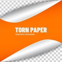 oranje papier geblazen door de wind vector