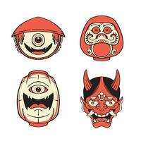 Japans reeks masker vector kunst