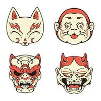 Japans reeks masker vector kunst