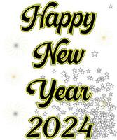 2023 gelukkig nieuw jaar achtergrond ontwerp. pro vector Adobe illustrator artwork