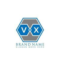 vx creatief minimalistische brief logo. vx uniek modern vlak abstract vector brief logo ontwerp.