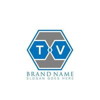 TV creatief minimalistische brief logo. TV uniek modern vlak abstract vector brief logo ontwerp.