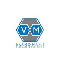 vm creatief minimalistische brief logo. vm uniek modern vlak abstract vector brief logo ontwerp.