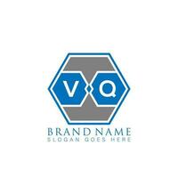 vq creatief minimalistische brief logo. vq uniek modern vlak abstract vector brief logo ontwerp.