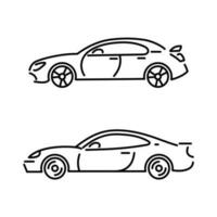 auto icoon. vector lineair illustratie