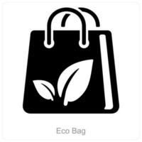 eco zak en ecologie icoon concept vector