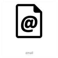 e-mail en mail icoon concept vector