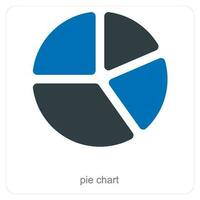 taart tabel en diagram icoon concept vector