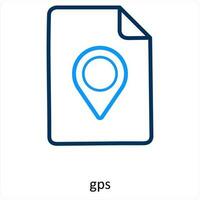 GPS en plaats icoon concept vector