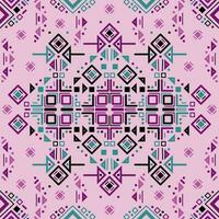 tribal etnisch naadloos gestreept patroon in aztec stijl. ikat meetkundig volk decor vector