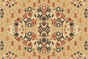 tribal etnisch naadloos gestreept patroon in aztec stijl. ikat meetkundig volk decor vector