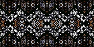 tribal etnisch naadloos gestreept patroon in aztec stijl. ikat meetkundig volk decor vector