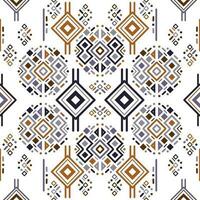 tribal etnisch naadloos gestreept patroon in aztec stijl. ikat meetkundig volk decor vector