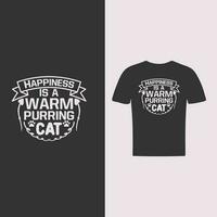 vector kat citaten en kat minnaar t overhemd ontwerp sjabloon