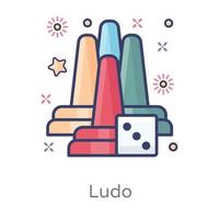 ludo accessoires concept vector