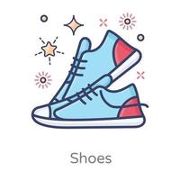 paar schoenen herenschoenen ontwerp vector