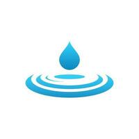 water laten vallen logo ontwerp inspiratie, water laten vallen logo met blad. water laten vallen logo gemakkelijk vector