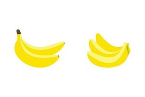 reeks geïsoleerd banaan logo sjabloon ontwerp vector , icoon illustratie