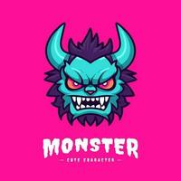 schattig kawaii monster illustratie vector