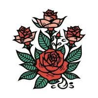 uitdrukken uw merk genade en charme met een hand- getrokken roos logo ontwerp, symboliseert liefde, passie, en natuurlijk schoonheid vector
