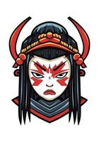 Japans samurai meisje illustratie vector