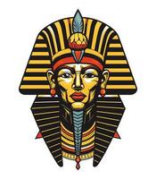 een majestueus Egyptische gouden Farao vector klem kunst illustratie, belichamen macht en royalty, perfect voor oude Egypte geïnspireerd ontwerpen en historisch projecten