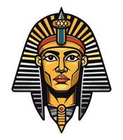 een majestueus Egyptische gouden Farao vector klem kunst illustratie, belichamen macht en royalty, perfect voor oude Egypte geïnspireerd ontwerpen en historisch projecten