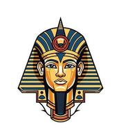 een majestueus Egyptische gouden Farao vector klem kunst illustratie, belichamen macht en royalty, perfect voor oude Egypte geïnspireerd ontwerpen en historisch projecten