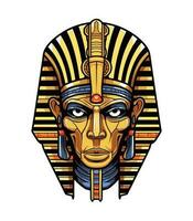 een majestueus Egyptische gouden Farao vector klem kunst illustratie, belichamen macht en royalty, perfect voor oude Egypte geïnspireerd ontwerpen en historisch projecten