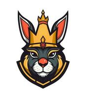 konijn mascotte logo vector klem kunst illustratie