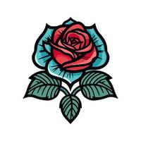 een romantisch rozen bloem vector klem kunst illustratie, oproepen tot liefde en passie, perfect voor bruiloft uitnodigingen en oprecht ontwerpen dat spreken naar de hart
