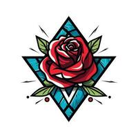rozen bloem logo klem kunst illustratie vector